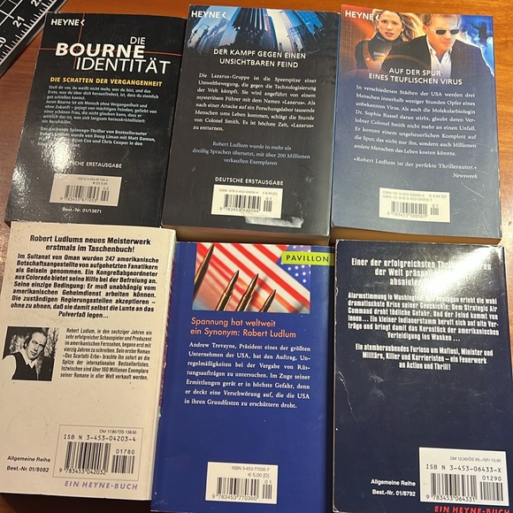 📌6 German Edition Robert Ludlum Romane Ikarus - Genessee -Omaha- Hades- Lazarus - Picture 8 of 12